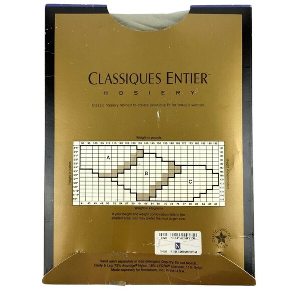 Classiques Entier Hosiery French Cut Panty Stone Gray Sheer Shadowtoe Size A - Picture 2 of 3